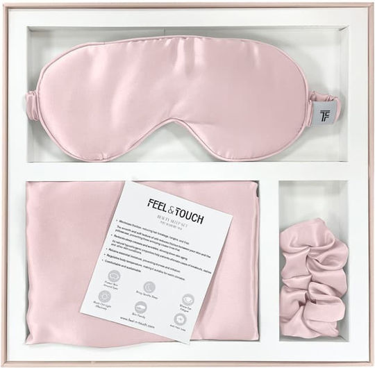 Feel & Touch Beauty Sleep Σετ Ταξιδίου Μαξιλαράκι Ροζ Pudra