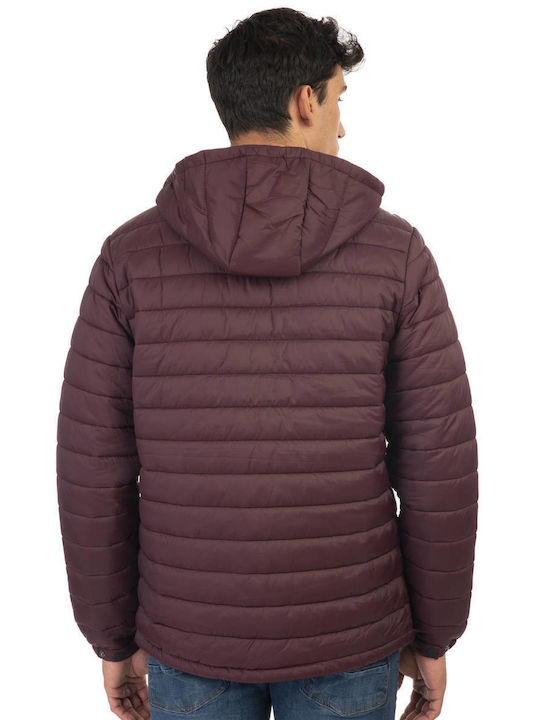 Double Jachetă Puffer Bordeaux