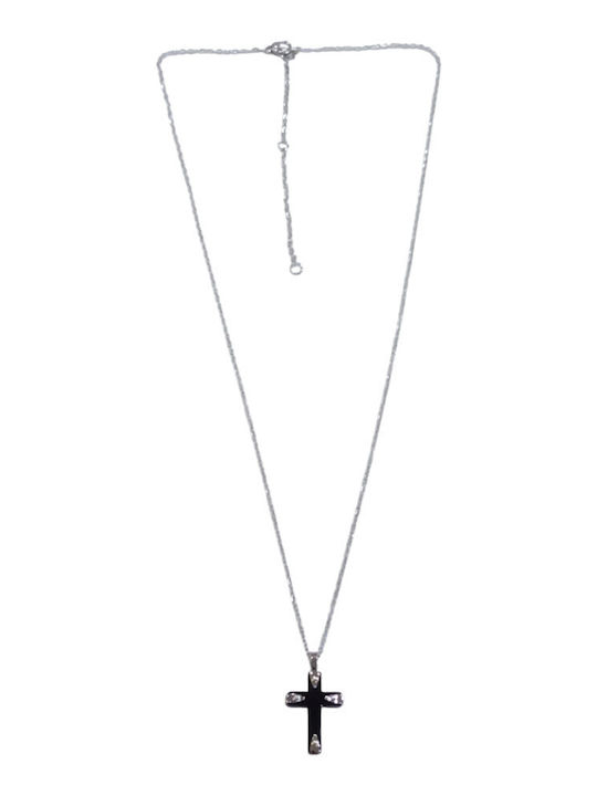 Visetti Men's Cross from Steel with Chain