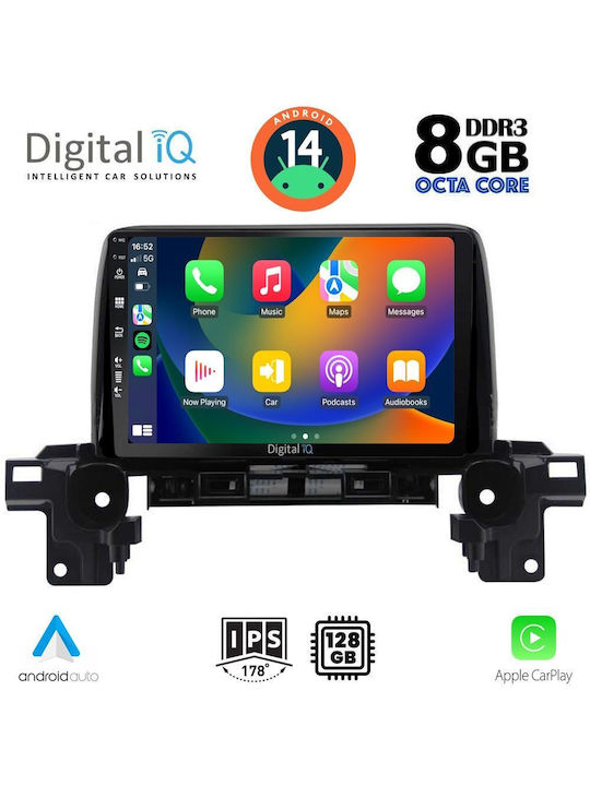Digital IQ Ηχοσύστημα Αυτοκινήτου για Mazda CX-5 2017> (Bluetooth/USB/AUX/WiFi/GPS/Apple-Carplay/Android-Auto) με Οθόνη Αφής 9"