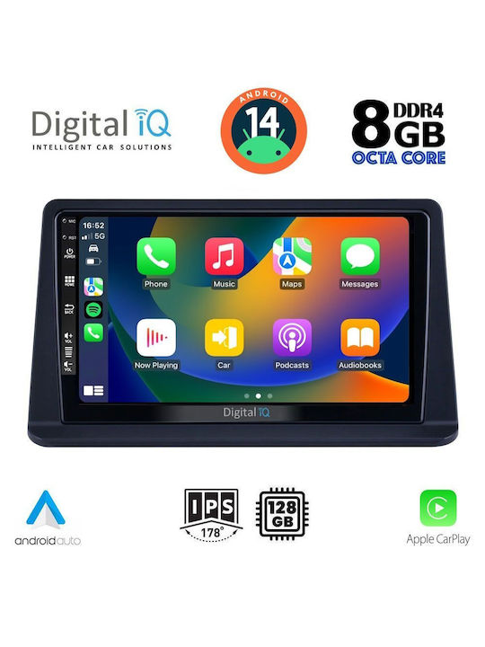 Digital IQ Car Audio System for Mitsubishi Pajero 1999-2006 (Bluetooth/USB/AUX/WiFi/GPS/Apple-Carplay/Android-Auto) with Touch Screen 9"