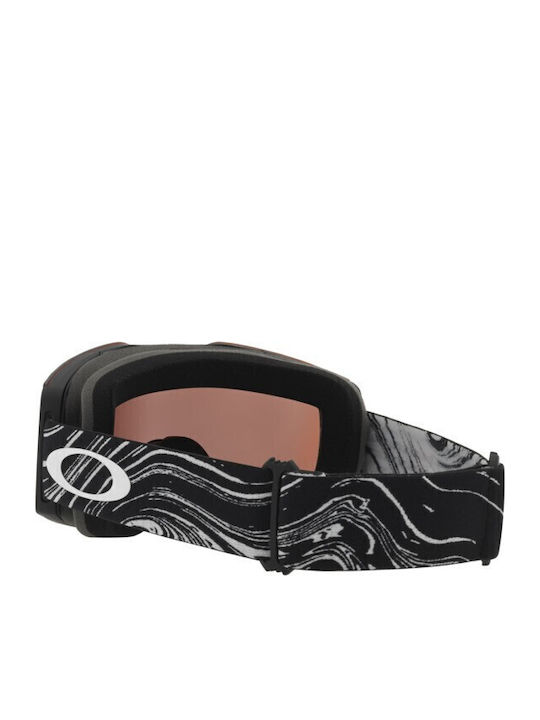 Oakley Fall Line M Masca de schi și snowboard Pentru adulți Negru cu Lentilă în culoarea Negru