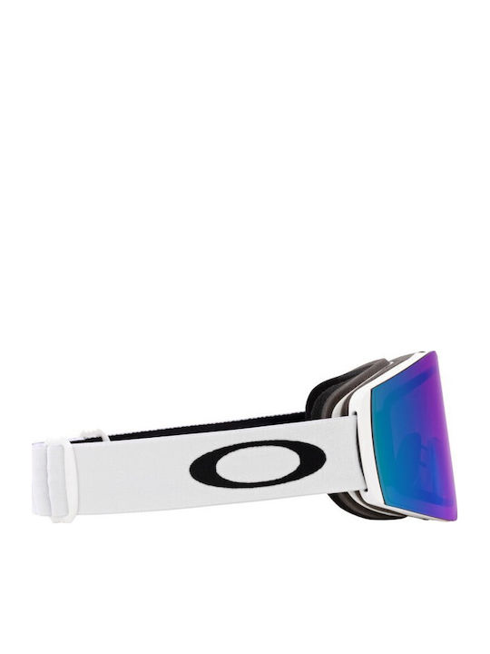 Oakley Fall Line M Ski & Snowboard Goggles Kids White with Lens in Gray Color