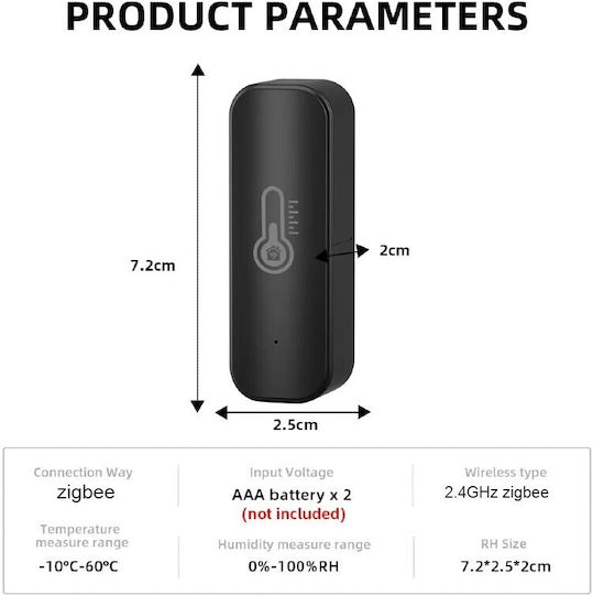 Aubess Temperature and Humidity Sensor ZigBee