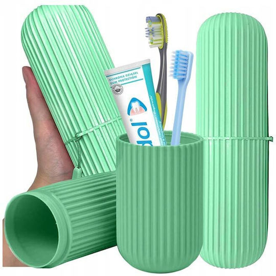 Toothbrush Travel Case Plastic Green 5907451361030