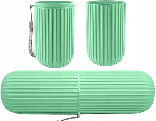 Toothbrush Travel Case Plastic Green 5907451361030