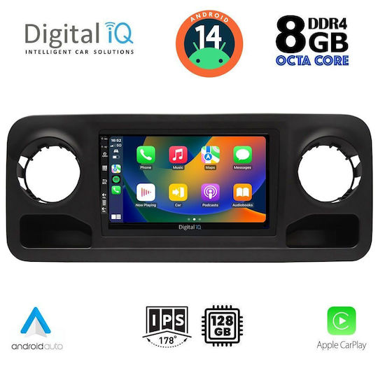 Digital IQ Ηχοσύστημα Αυτοκινήτου για Mercedes-Benz Sprinter 2018> (Bluetooth/USB/AUX/WiFi/GPS/Apple-Carplay/Android-Auto) με Οθόνη Αφής 10"