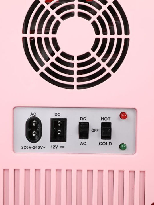 TempMaster Cosmetic Refrigerator 4lt with Mirror & Heating Function Pink 42W