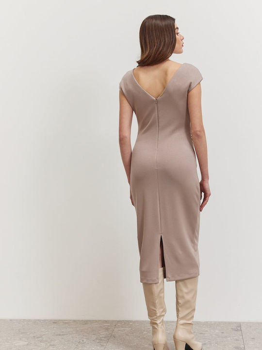 Natalie Rochie De Vară Pentru Femei Midi Culoare Puro