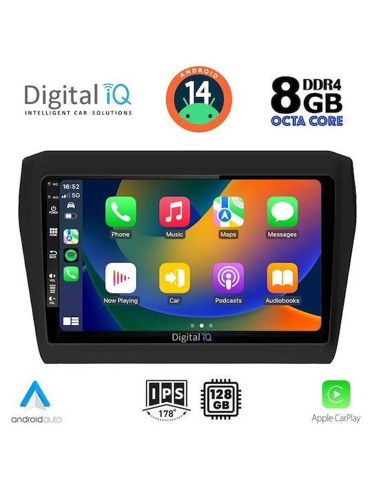 Digital IQ Car Audio System for Suzuki Swift 2017> (Bluetooth/USB/AUX/WiFi/GPS/Apple-Carplay/Android-Auto) with Touch Screen 9"