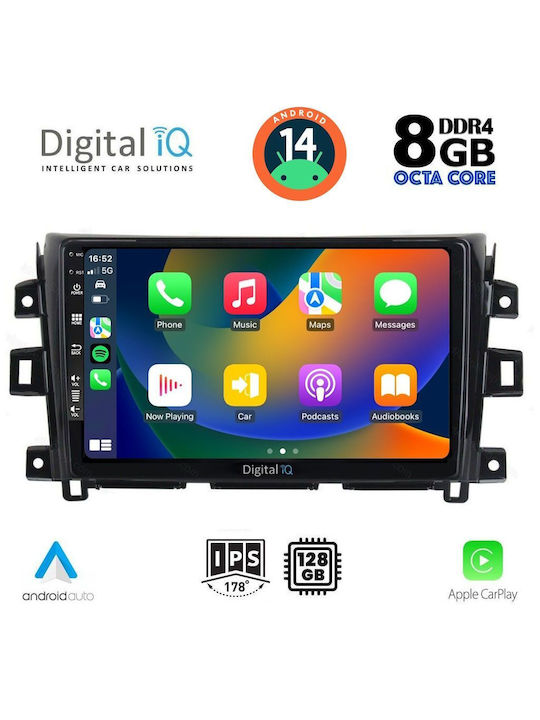 Digital IQ Car Audio System for Nissan Navara 2016> (Bluetooth/USB/AUX/WiFi/GPS/Apple-Carplay/Android-Auto) with Touch Screen 9"