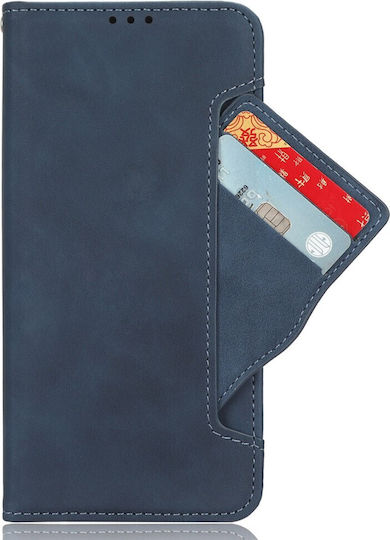 Book Synthetic Leather / Silicone Navy Blue (Motorola Edge 50 Fusion 5G)