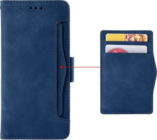 Book Synthetic Leather / Silicone Navy Blue (Motorola Edge 50 Fusion 5G)