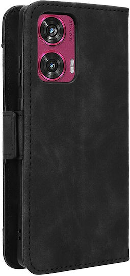 Book Δερματίνης Μαύρο (Motorola Edge 50 Fusion 5G)
