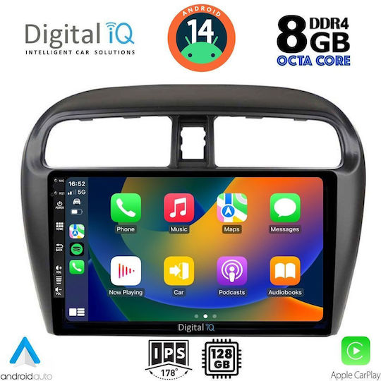 Digital IQ Ηχοσύστημα Αυτοκινήτου για Mitsubishi Space Star 2013-2020 (Bluetooth/USB/AUX/WiFi/GPS/Apple-Carplay/Android-Auto) με Οθόνη Αφής 9"