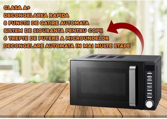 Hausberg Cuptor cu microunde 20lt Negru