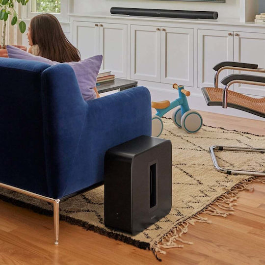 Sonos Sub 4 37216 Ασύρματο Αυτοενισχυόμενο Subwoofer Μαύρο