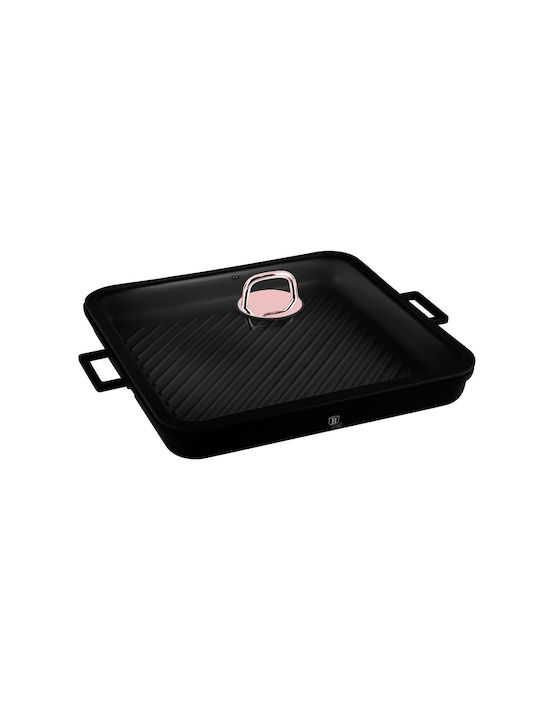 Berlinger Haus Black Rose Collection Grill from Aluminum with Lid with Non-Stick Coating 34cm