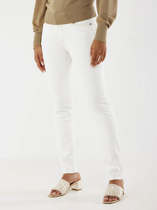 Mexx Women's Jean Trousers in Slim Fit White