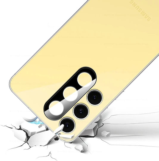 Tempered Glass Camera Protector for Samsung Galaxy S24 Fe Black