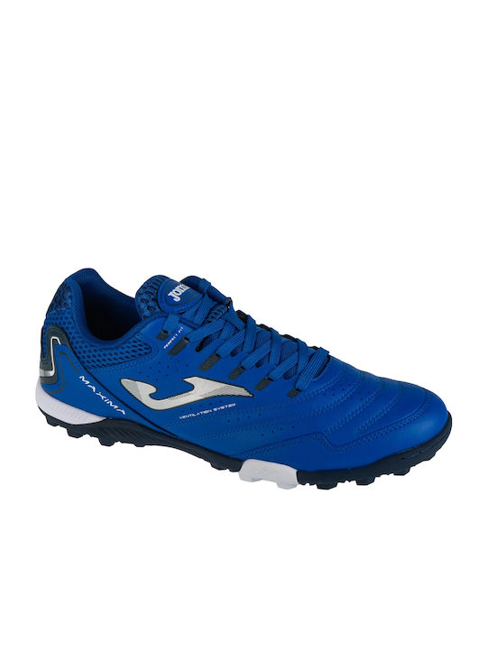 Joma Maxima TF Low Football Shoes with Molded Cleats Blue