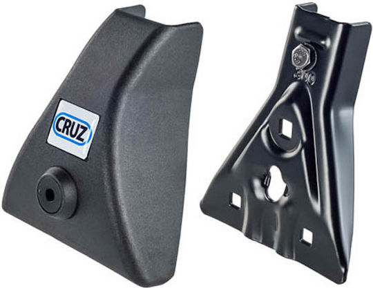 Cruz Optiplus Roof Bar Legs Ends 935621 Toyota Yaris 1120 5d Set of 4 Pieces Yaris