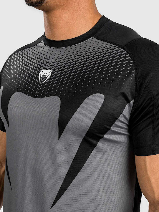 Venum Short Sleeve Shirt VENUM-05214-001 for MMA / Jiu-Jitsu Black