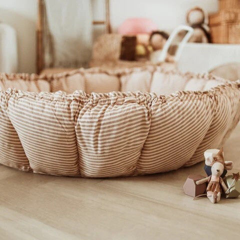 Play&go Children's Play Mat made of Fabric Brown 130x130x5cm 1pcs