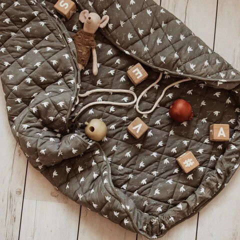 Play&go Kinder Spielmatte aus Stoff 120x120cm 1Stück