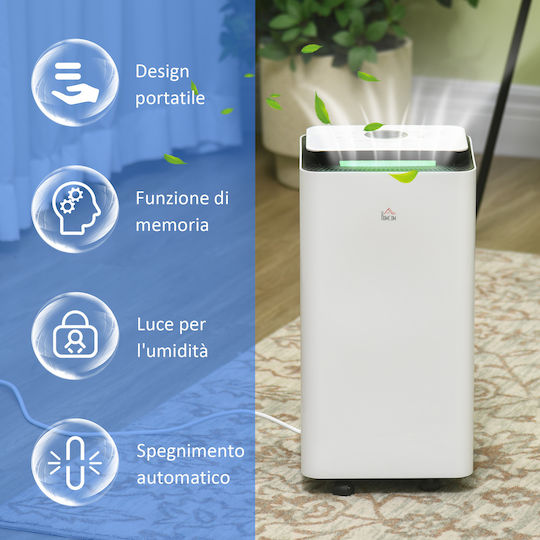HomCom 821-029V90WT Αφυγραντήρας με Συμπιεστή