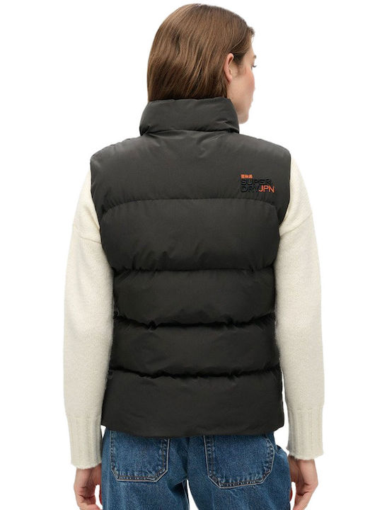 Superdry Ärmellos Sportjacke Schwarz