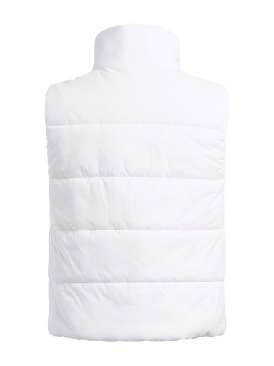 Women's Short Lifestyle Jacket Waterproof for Winter White