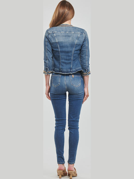 Kate Kurz Damen Jeansjacke Blau