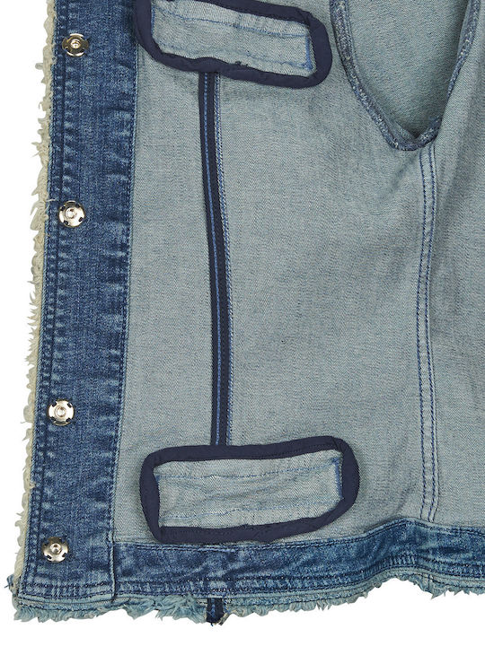 Kate Kurz Damen Jeansjacke Blau