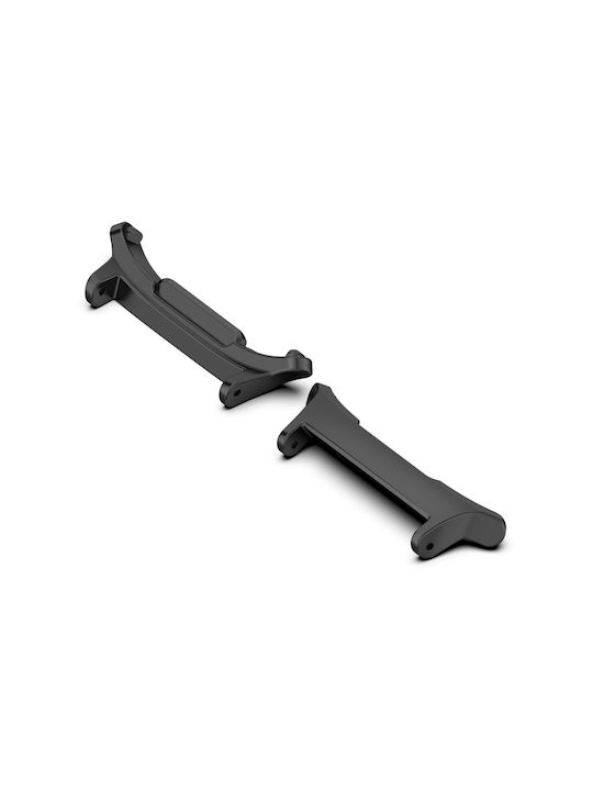 Conector curea ceas metalic din oțel inoxidabil negru pentru Samsung Galaxy Watch Ultra 47mm, 1 pereche, 22mm