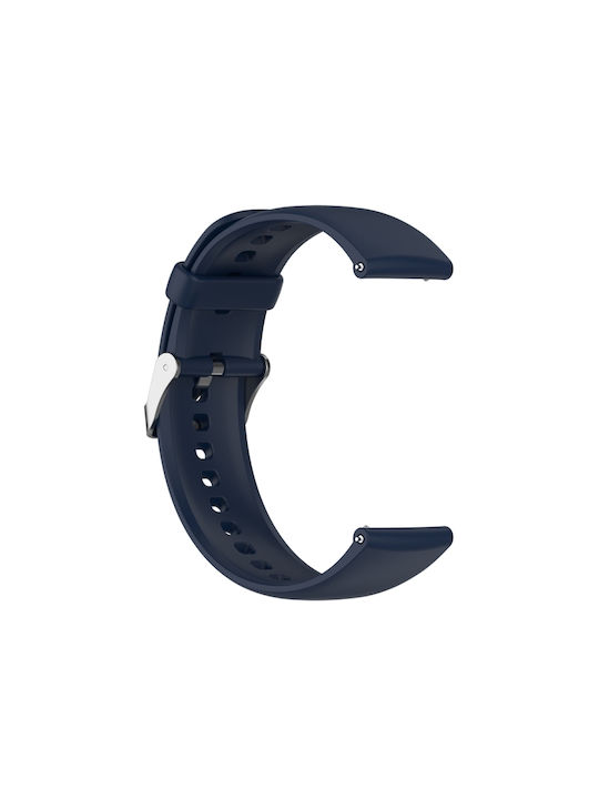 Huawei Watch 4 Watch 4 Pro Monochrome Silicone Stainless Steel Watch Strap Navy Blue