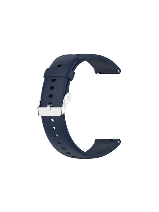 Huawei Watch 4 Watch 4 Pro Monochrome Silicone Stainless Steel Watch Strap Navy Blue
