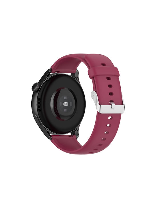 Huawei Watch 4 Watch 4 Pro Μονόχρωμο Λουράκι Ρολογιού Ανοξείδωτο Ατσάλι Σιλικόνη Κόκκινο Κρασί Huawei Watch 4 Watch 4 Pro Μονόχρωμο Λουράκι Ρολογιού Ανοξείδωτο Ατσάλι Σιλικόνη Κόκκινο Κρασί