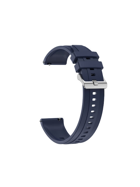 Huawei Watch 4 Pro Μοτίβο Ελαστικών Ασημένια Πόρπη Λουράκι Ρολογιού Σιλικόνης Midnight Blue Huawei Watch 4 Pro Μοτίβο Ελαστικών Ασημένια Πόρπη Λουράκι Ρολογιού Σιλικόνης Midnight Blue