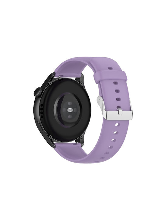 Huawei Watch 4 Watch 4 Pro Μονόχρωμο Λουράκι Ρολογιού Σιλικόνη Ανοξείδωτο Ατσάλι Ανοιχτό Μωβ Huawei Watch 4 Watch 4 Pro Μονόχρωμο Λουράκι Ρολογιού Σιλικόνη Ανοξείδωτο Ατσάλι Ανοιχτό Μωβ