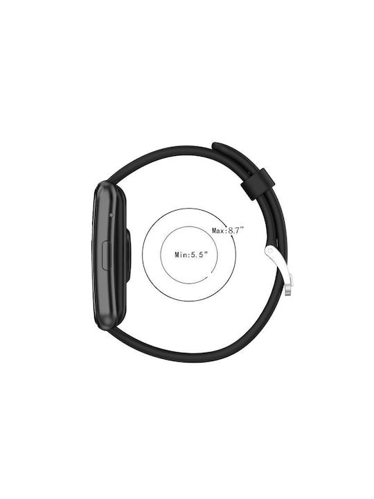 Силиконова каишка за часовник Huawei Watch Fit Special Edition в два цвята Черно+Синьо