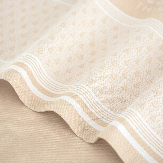 Zwoltex Handtuch aus 100% Baumwolle in Beige Farbe 50x70cm