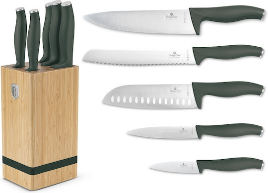 Berlinger Haus Collection Set of Knives with Base Made of Stainless Steel 6 Pieces