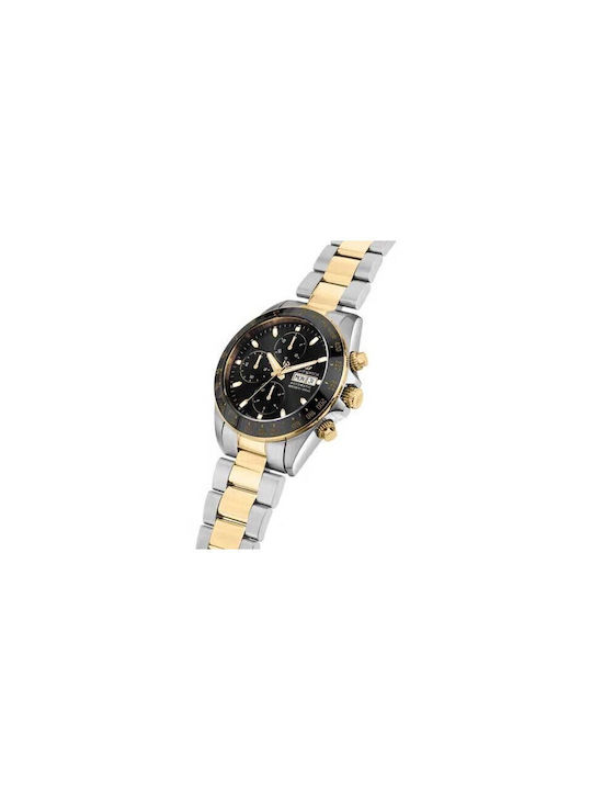 Philip Watch Caribe Watch Battery with Gold Metal Bracelet