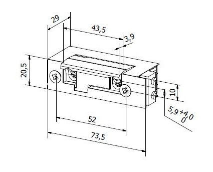 Bira Symmetrischer Solenoid-Verschluss Es1-001-kz 12V AC DC Schließkontrolle
