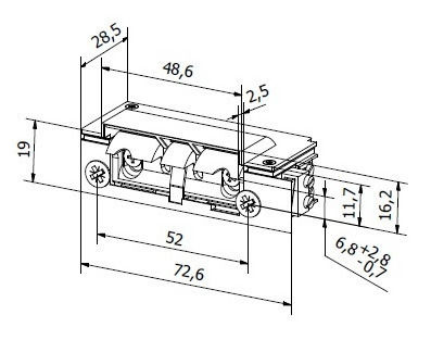 Hartte Xs12rm-c Series Xs 12V DC Rev Electrical Attachment Monitoring Sliding