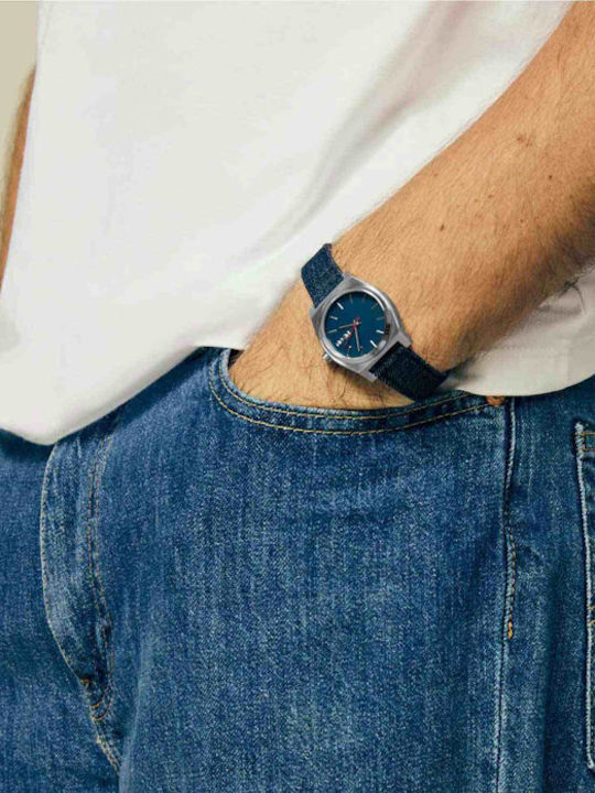 Nixon Medium Time Teller Ρολόι Μπαταρίας με Υφασμάτινο Λουράκι