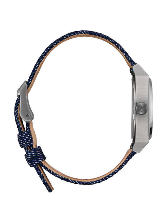 Nixon Medium Time Teller Ανδρικό Ρολόι 31mm Μπαταρίας με Μπλε Υφασμάτινο Λουράκι