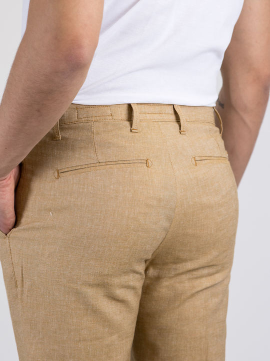 Pantaloni cu Croială Slim mustard