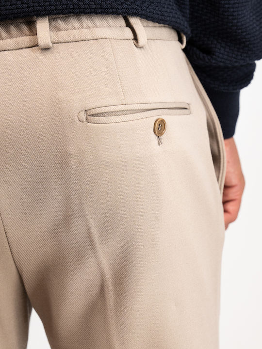 Men's Beige Trousers
